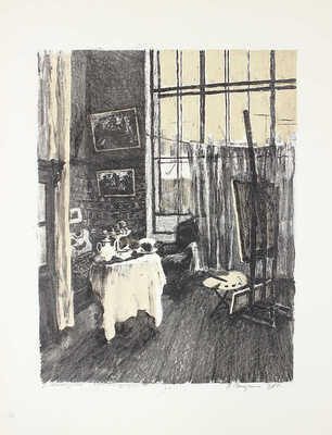 Гагарина Лидия Ивановна. В мастерской